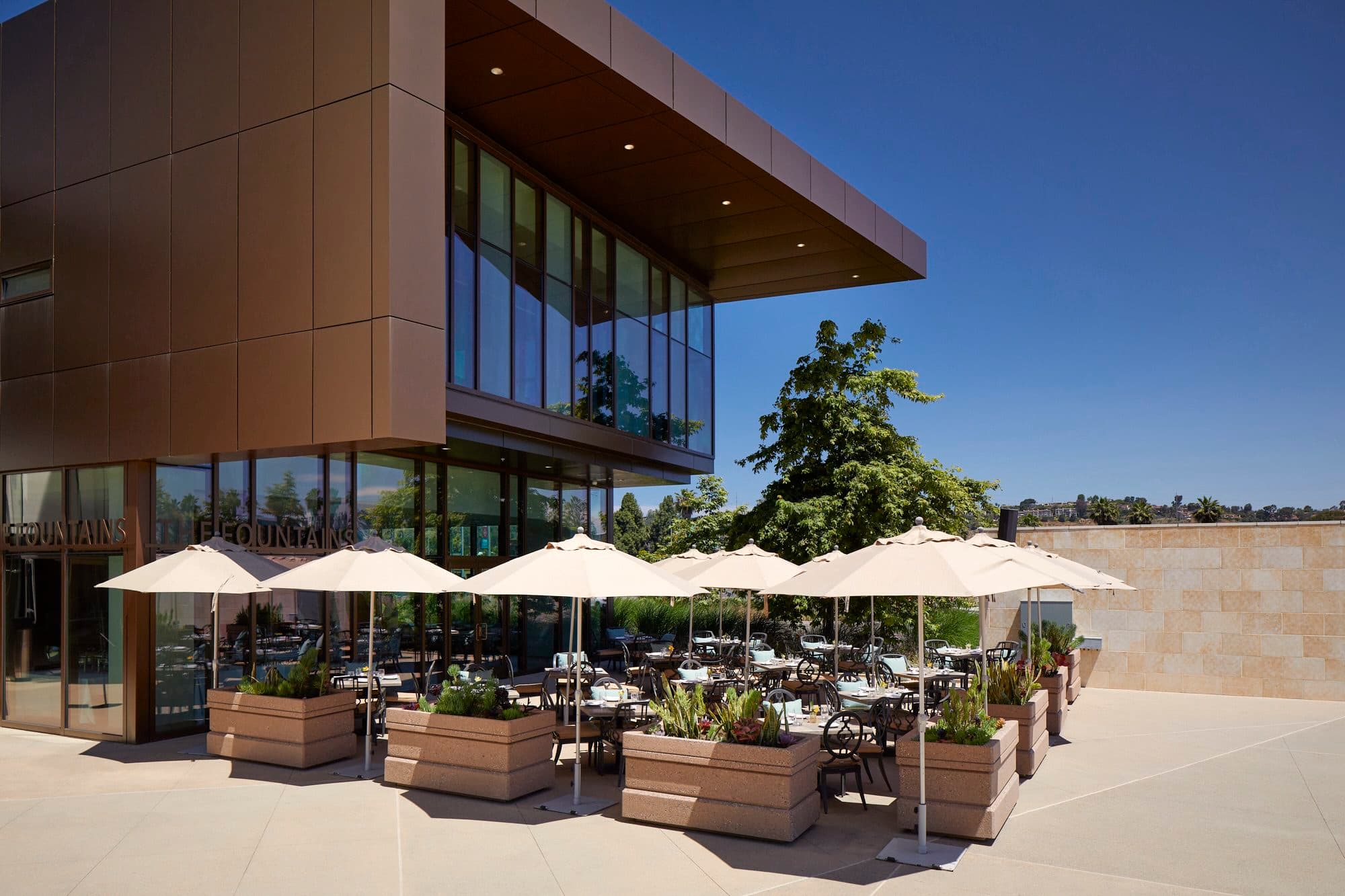 Elegant event space with warm lighting