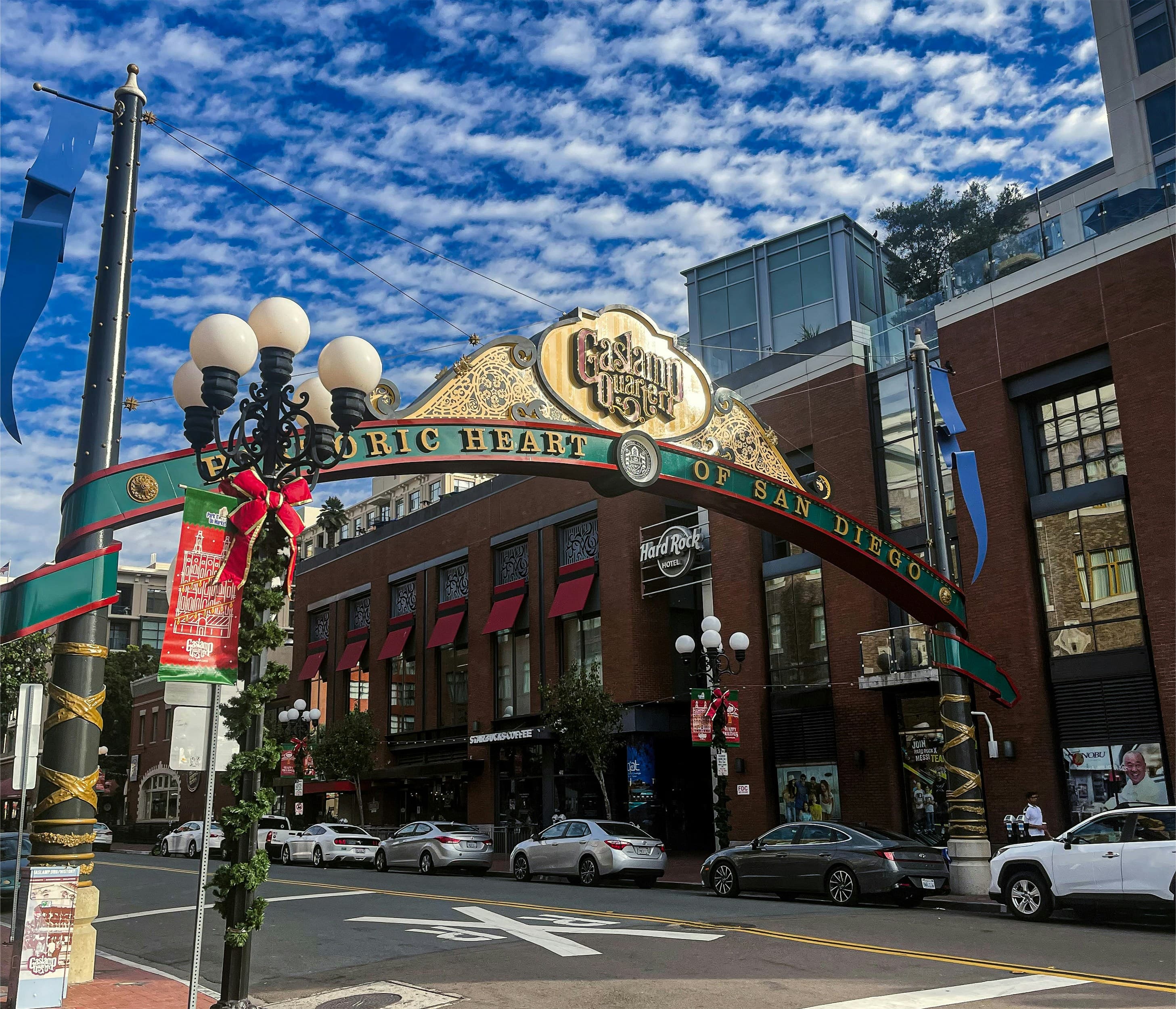 Historic Old Town plaza with colorful buildings